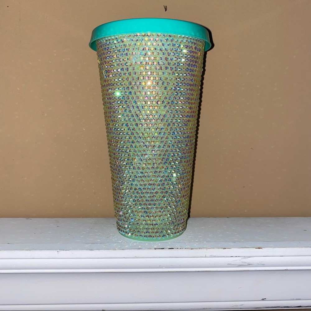 Custom handmade rhinestone tumbler